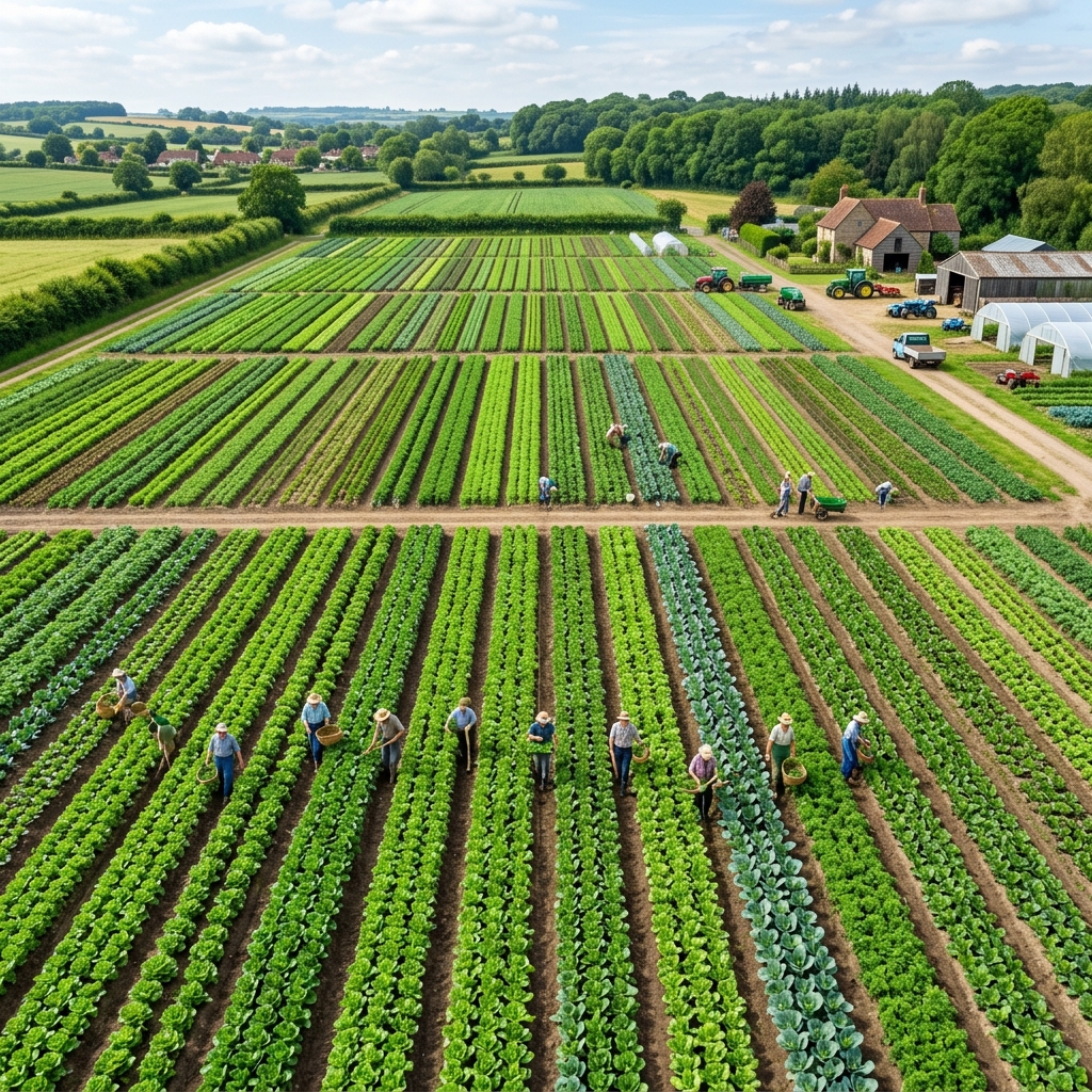 Workers in agricultural field